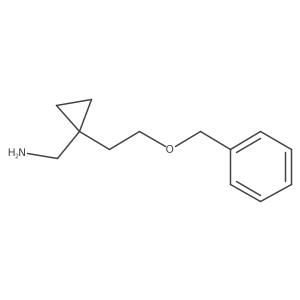 {1-[2-(Benzyloxy)ethyl]cyclopropyl}methanamine Structure