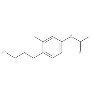 1-(3-Bromopropyl)-4-(difluoromethoxy)-2-fluorobenzene Structure