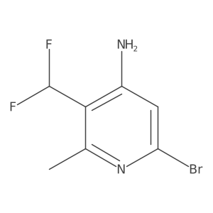 6-Bromo-3-(difluoromethyl)-2-methylpyridin-4-amine Structure