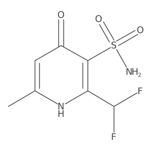 2-(Difluoromethyl)-4-hydroxy-6-methylpyridine-3-sulfonamide Structure