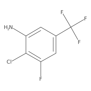2-Chloro-3-fluoro-5-(trifluoromethyl)aniline Structure
