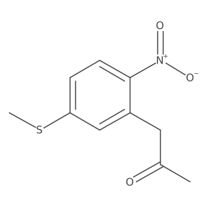 1-(5-(Methylthio)-2-nitrophenyl)propan-2-one结构式