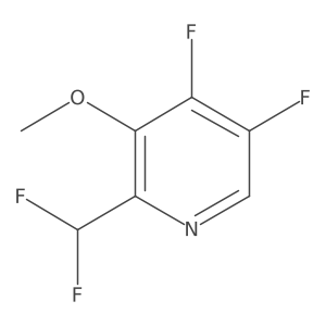 2-(Difluoromethyl)-4,5-difluoro-3-methoxypyridine结构式