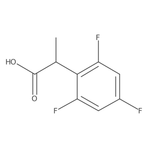 2-(2,4,6-Trifluorophenyl)propanoic acid Structure