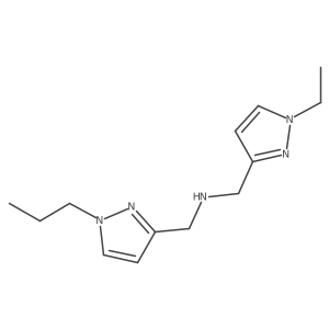 [(1-ethyl-1H-pyrazol-3-yl)methyl][(1-propyl-1H-pyrazol-3-yl)methyl]amine结构式