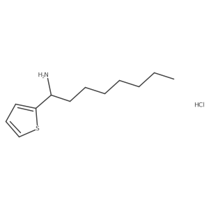 1-(Thiophen-2-yl)octan-1-amine hydrochloride结构式