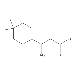 3-Amino-3-(4,4-dimethylcyclohexyl)propanoic acid结构式