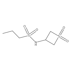 N-(1,1-Dioxidothietan-3-yl)propane-1-sulfonamide结构式