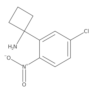 1-(5-Chloro-2-nitrophenyl)cyclobutan-1-amine结构式