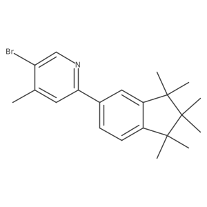 5-Bromo-2-(2,3-dihydro-1,1,2,2,3,3-hexamethyl-1h-inden-5-yl)-4-methylpyridine Structure