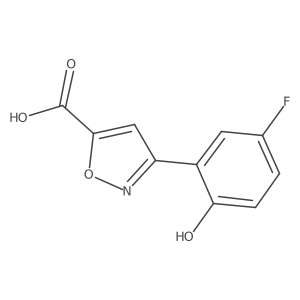 3-(5-Fluoro-2-hydroxyphenyl)-1,2-oxazole-5-carboxylic acid Structure