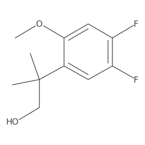 2-(4,5-Difluoro-2-methoxyphenyl)-2-methylpropan-1-ol Structure