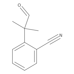 2-(2-Methyl-1-oxopropan-2-yl)benzonitrile Structure