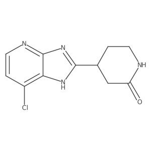 4-(7-Chloro-3h-imidazo[4,5-b]pyridin-2-yl)-2-piperidinone Structure