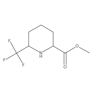 rac-methyl (2R,6S)-6-(trifluoromethyl)piperidine-2-carboxylate结构式