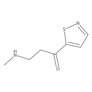3-(Methylamino)-1-(1,2-thiazol-5-yl)propan-1-one结构式
