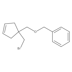 ({[1-(Bromomethyl)cyclopent-3-en-1-yl]methoxy}methyl)benzene Structure
