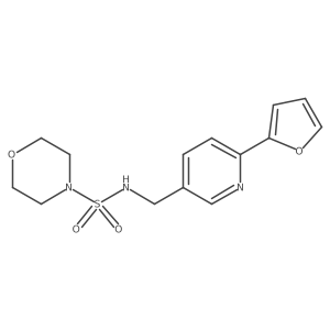 N-((6-(furan-2-yl)pyridin-3-yl)methyl)morpholine-4-sulfonamide Structure