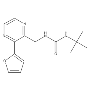 1-(Tert-butyl)-3-((3-(furan-2-yl)pyrazin-2-yl)methyl)urea Structure