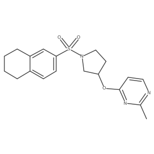 2-Methyl-4-{[1-(5,6,7,8-tetrahydronaphthalene-2-sulfonyl)pyrrolidin-3-yl]oxy}pyrimidine Structure