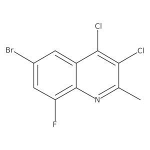 6-Bromo-3,4-dichloro-8-fluoro-2-methylquinoline Structure
