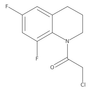 2-Chloro-1-(6,8-difluoro-3,4-dihydro-2H-quinolin-1-yl)ethanone结构式