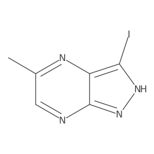 3-Iodo-5-methyl-1H-pyrazolo[3,4-b]pyrazine结构式