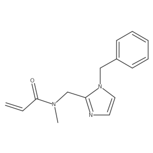 N-[(1-benzyl-1H-imidazol-2-yl)methyl]-N-methylprop-2-enamide结构式