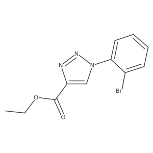 ethyl 1-(2-bromophenyl)-1H-1,2,3-triazole-4-carboxylate结构式