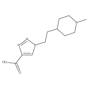 1-(2-(1-methylpiperidin-4-yl)ethyl)-1H-1,2,3-triazole-4-carboxylic acid Structure