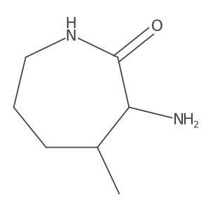 3-Amino-4-methylazepan-2-one结构式