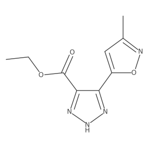 ethyl 5-(3-methyl-1,2-oxazol-5-yl)-1H-1,2,3-triazole-4-carboxylate Structure
