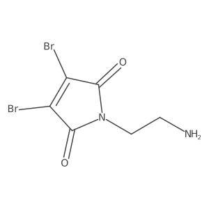 1-(2-Aminoethyl)-3,4-dibromo-1H-pyrrole-2,5-dione Structure