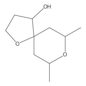 (7R,9S)-7,9-dimethyl-1,8-dioxaspiro[4.5]decan-4-ol Structure