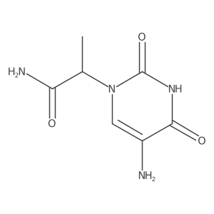 2-(5-Amino-2,4-dioxo-1,2,3,4-tetrahydropyrimidin-1-yl)propanamide Structure