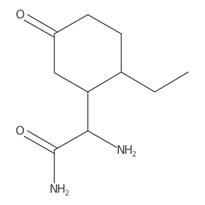 2-Amino-2-(2-ethyl-5-oxocyclohexyl)acetamide Structure