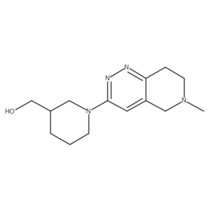 (1-{6-methyl-5H,6H,7H,8H-pyrido[4,3-c]pyridazin-3-yl}piperidin-3-yl)methanol结构式
