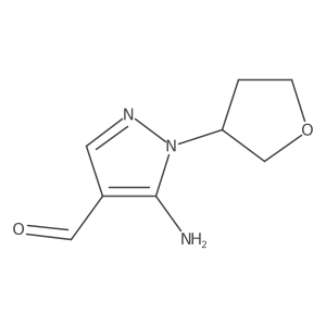 5-amino-1-(oxolan-3-yl)-1H-pyrazole-4-carbaldehyde Structure