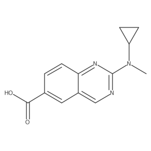 2-[Cyclopropyl(methyl)amino]quinazoline-6-carboxylic acid Structure