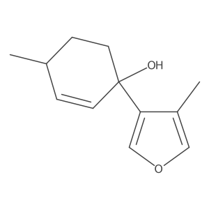 4-Methyl-1-(4-methylfuran-3-yl)cyclohex-2-en-1-ol结构式