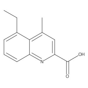 5-Ethyl-4-methylquinoline-2-carboxylic acid结构式