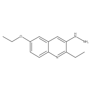 6-Ethoxy-2-ethyl-3-hydrazinylquinoline结构式