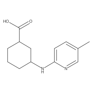 Rel-(1R,3S)-3-((5-methylpyridin-2-yl)amino)cyclohexane-1-carboxylic acid结构式