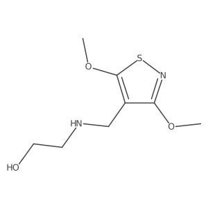 2-{[(Dimethoxy-1,2-thiazol-4-yl)methyl]amino}ethan-1-ol Structure