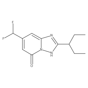 7-(Difluoromethyl)-2-(pentan-3-yl)-[1,2,4]triazolo[1,5-a]pyridin-5-ol Structure