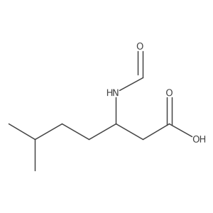 3-Formamido-6-methylheptanoic acid Structure