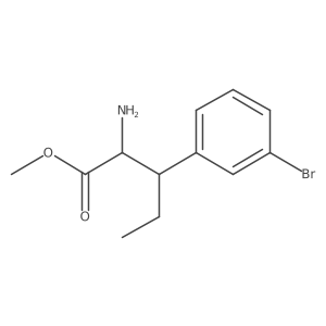 Methyl 2-amino-3-(3-bromophenyl)pentanoate结构式