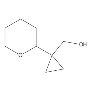 [1-(Oxan-2-yl)cyclopropyl]methanol Structure