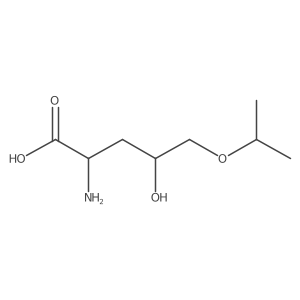 (2R)-2-amino-4-hydroxy-5-(propan-2-yloxy)pentanoic acid结构式