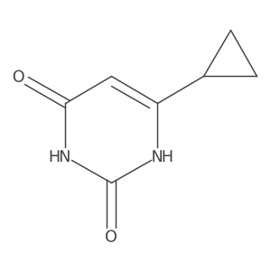 6-Cyclopropylpyrimidine-2,4(1H,3H)-dione结构式